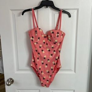 Kate Spade size medium pineapple swim suit